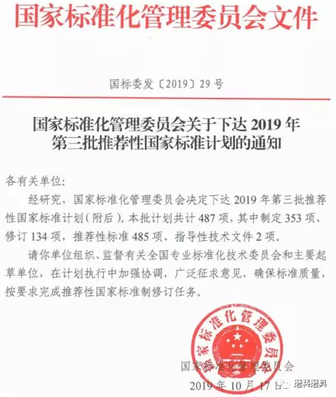 2019第三批推薦性國(guó)家標(biāo)準(zhǔn)計(jì)劃下發(fā) 含超硬材料、涂附磨具行業(yè)兩項(xiàng)標(biāo)準(zhǔn)